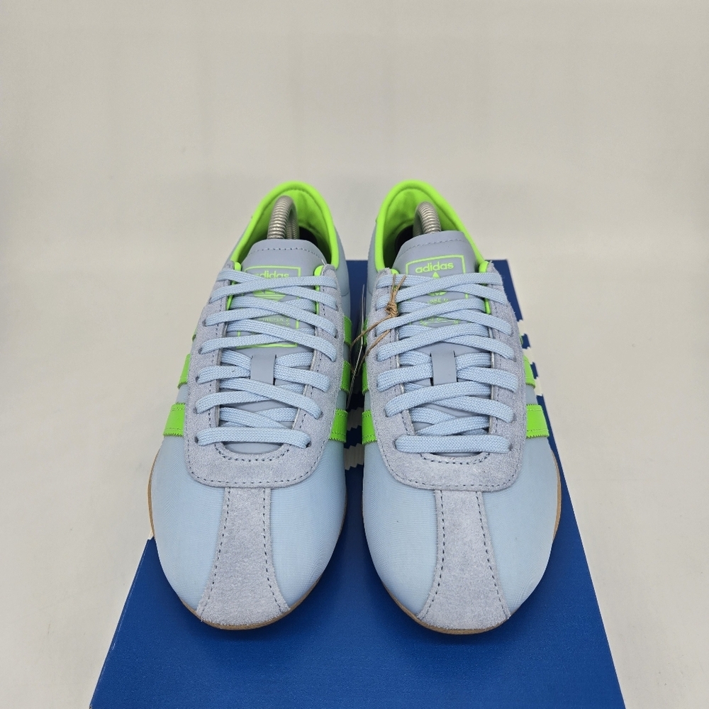 adidas Women's Tokyo JQ0582 Clear Sky Solar Green Gum Shoes Size 9 New - Picture 2 of 8